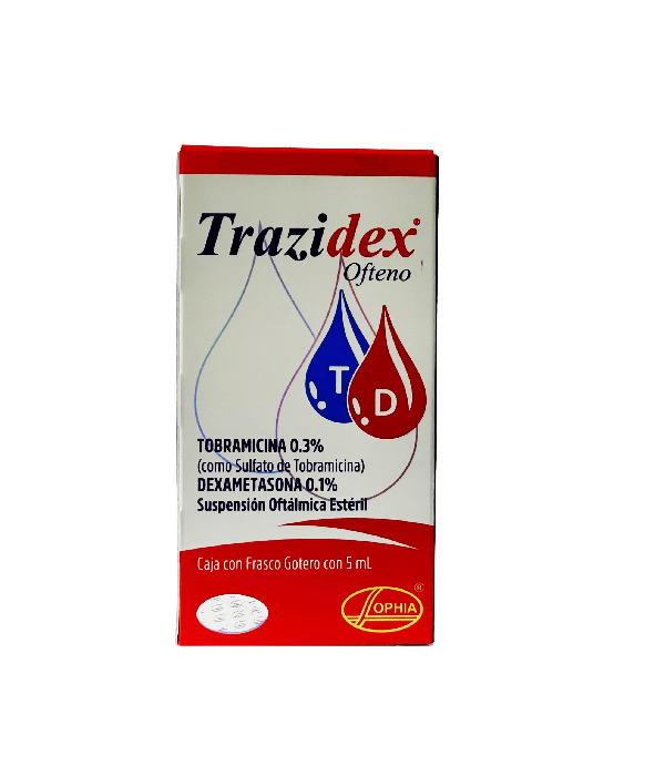 TRAZIDEX OFTENO GOTAS OFTALMICAS CAJA X 5 ML